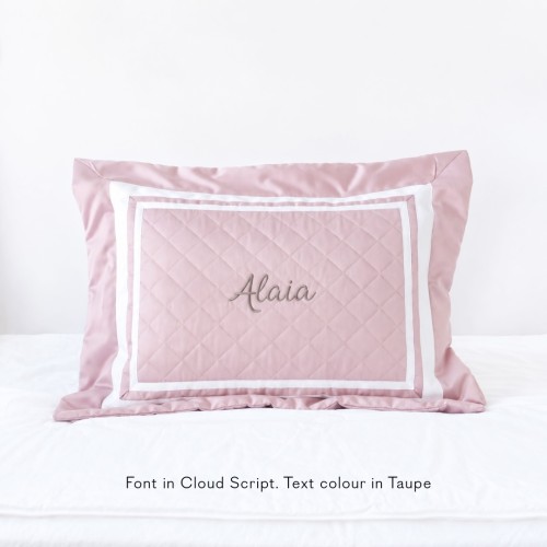 Egyptian Cotton Quilted Pillow - Bloom